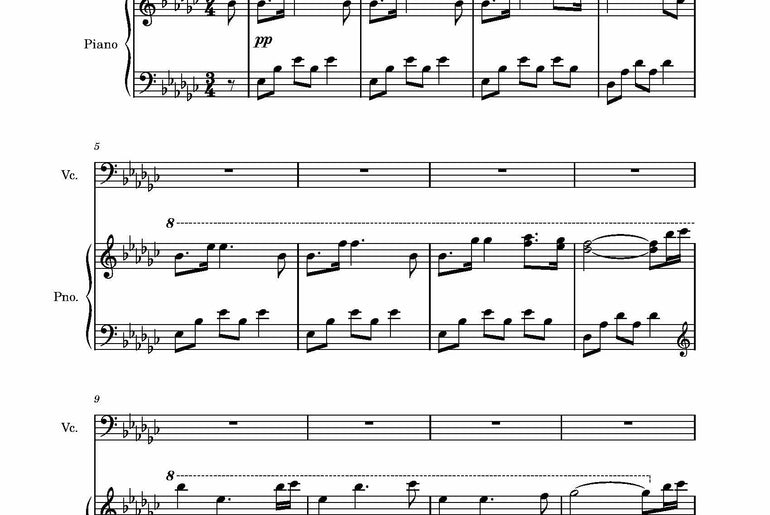 The Awakened Light | Piano and Cello Sheet Music Bundle