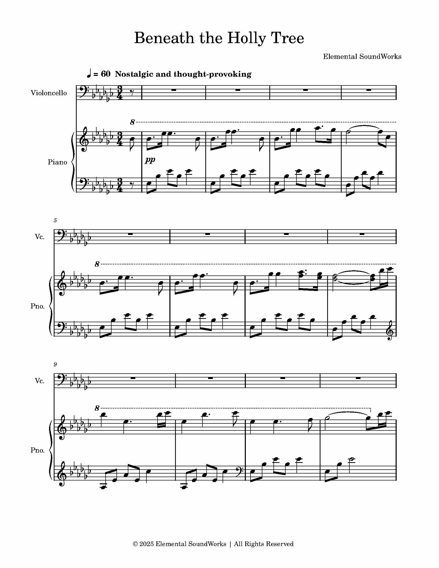 The Awakened Light | Piano and Cello Sheet Music Bundle