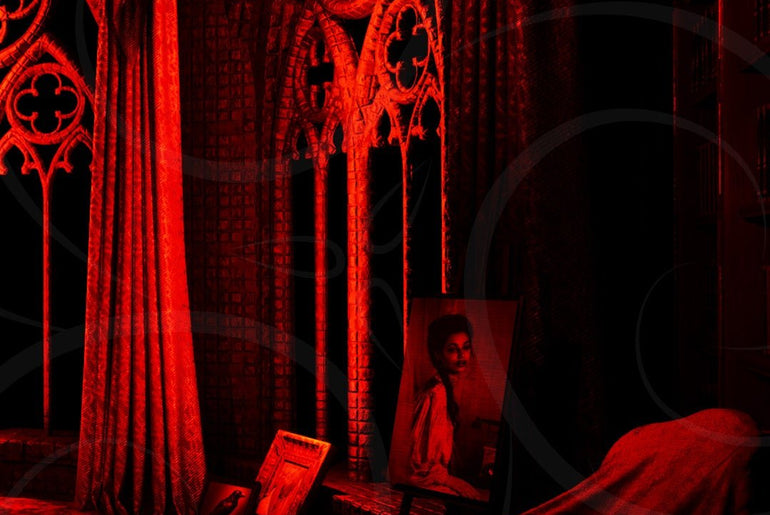 Dracula's Brooding Room Background