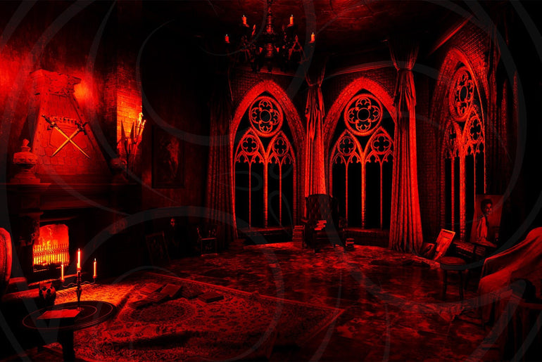 Dracula's Brooding Room Background