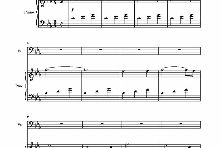 The Awakened Light | Piano and Cello Sheet Music Bundle