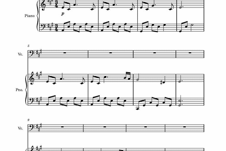 The Awakened Light | Piano and Cello Sheet Music Bundle