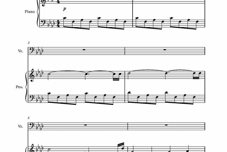 The Awakened Light | Piano and Cello Sheet Music Bundle