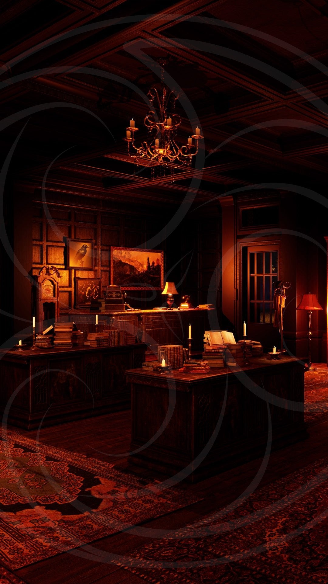 Old Victorian Bookstore 2 (2024) Background