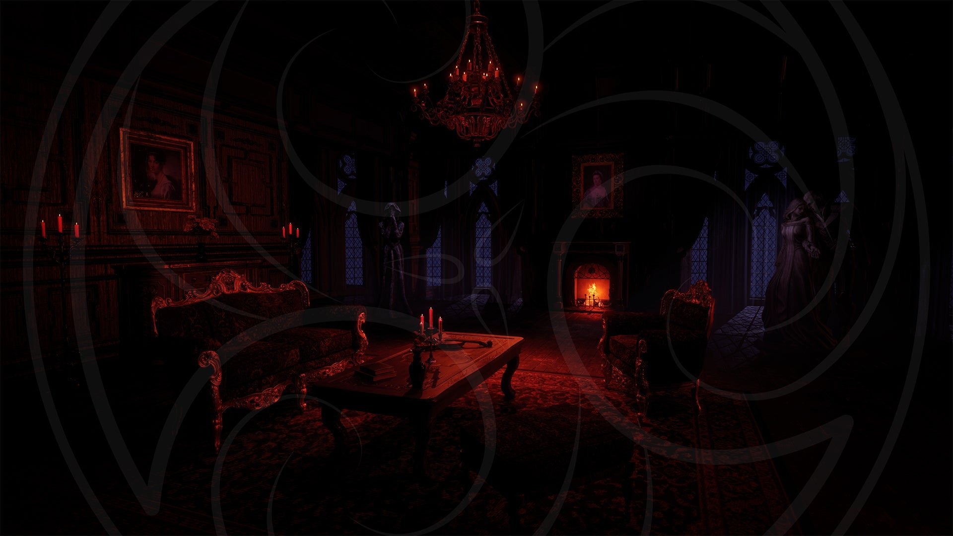 Gothic Parlor Background