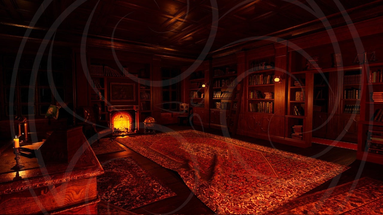 Old Victorian Bookstore Background