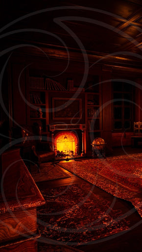 Old Victorian Bookstore Background