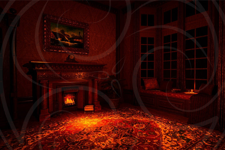 Old Victorian Reading Nook Background