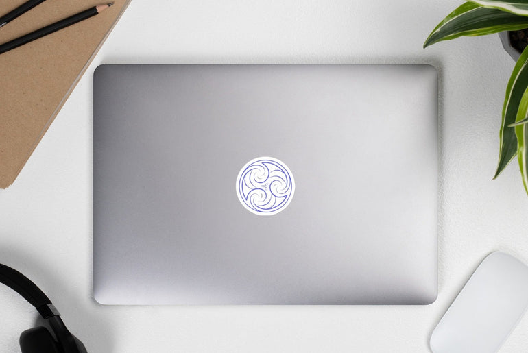 Purple Elemental Logo Sticker